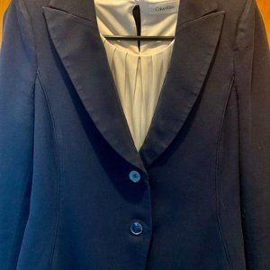Giorgio Armani Navy Knit Blazer Sz 42